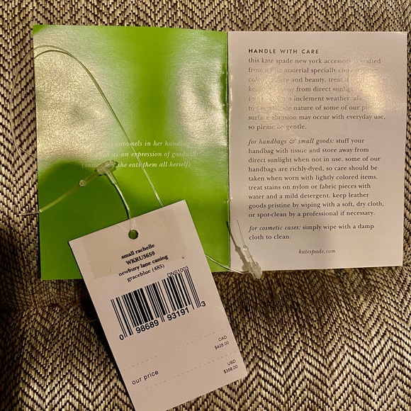 Kate Spade Dome Bag for Spring , Newberry Lane Caning Texture, in “grace blue”. - Picture 13 of 13